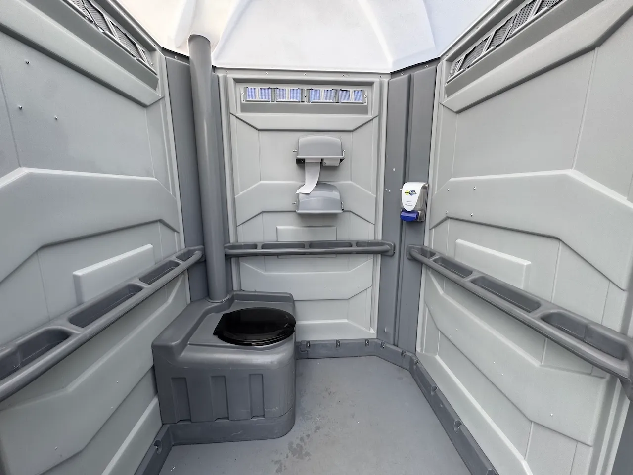 Adapted portable toilet