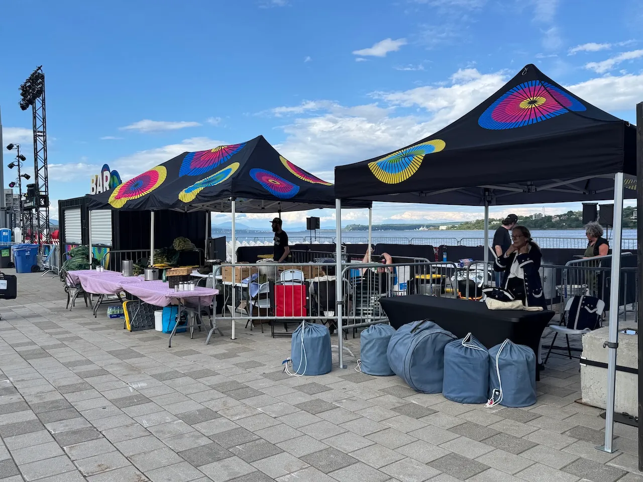 On-site activity booth