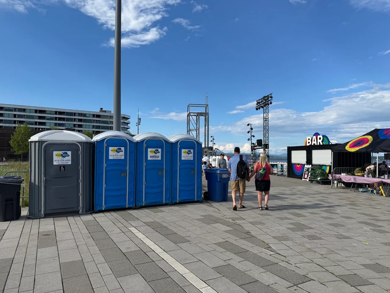 Portable toilets