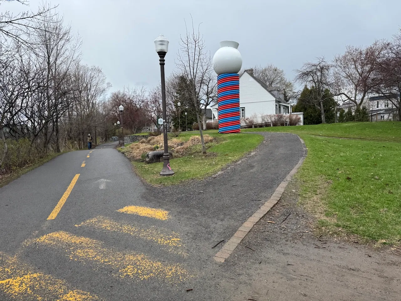 Ramp leading to a work of art