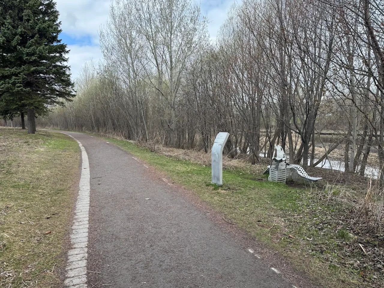 Artwork along the trail