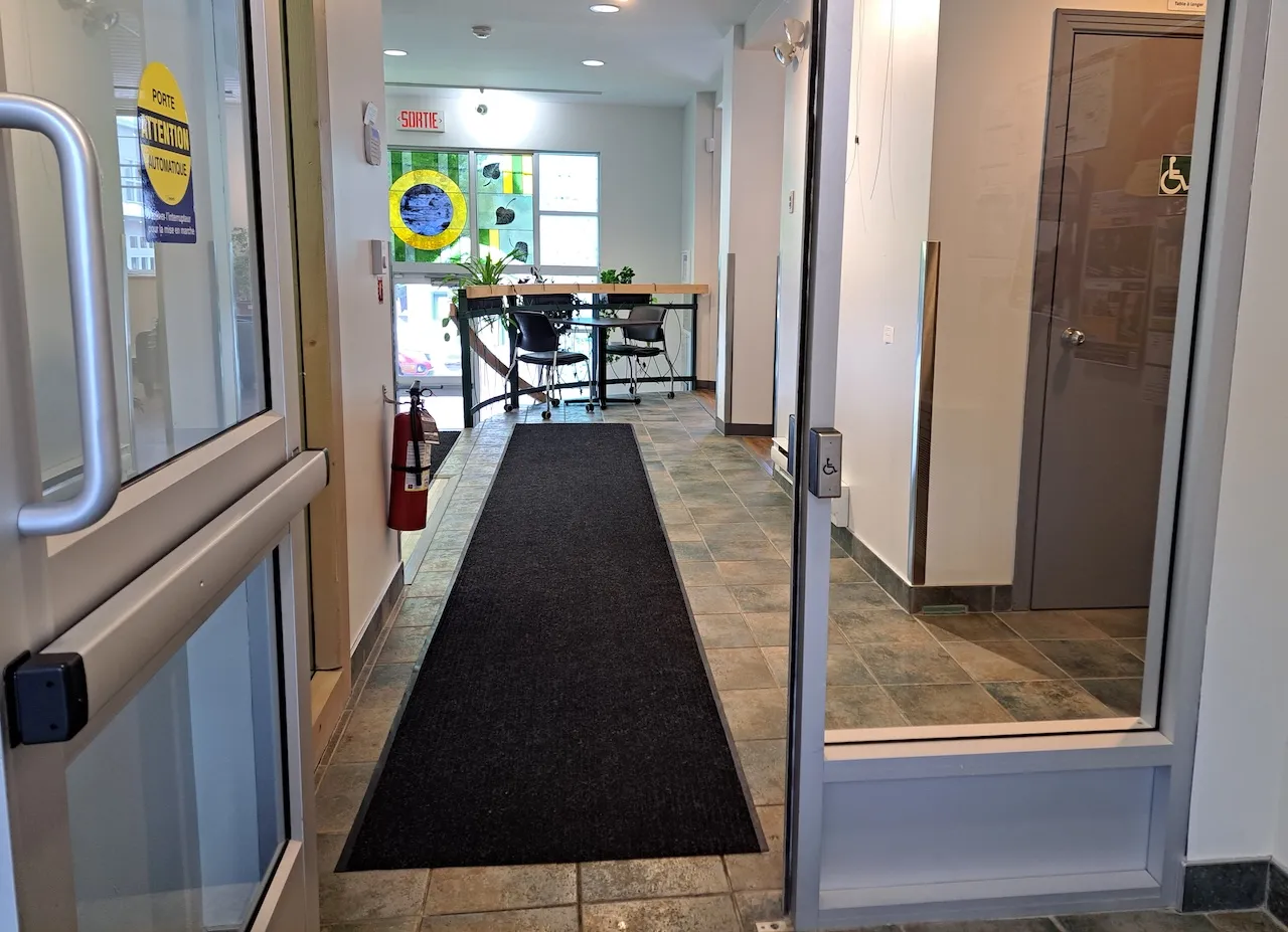 Entrance - At the rear