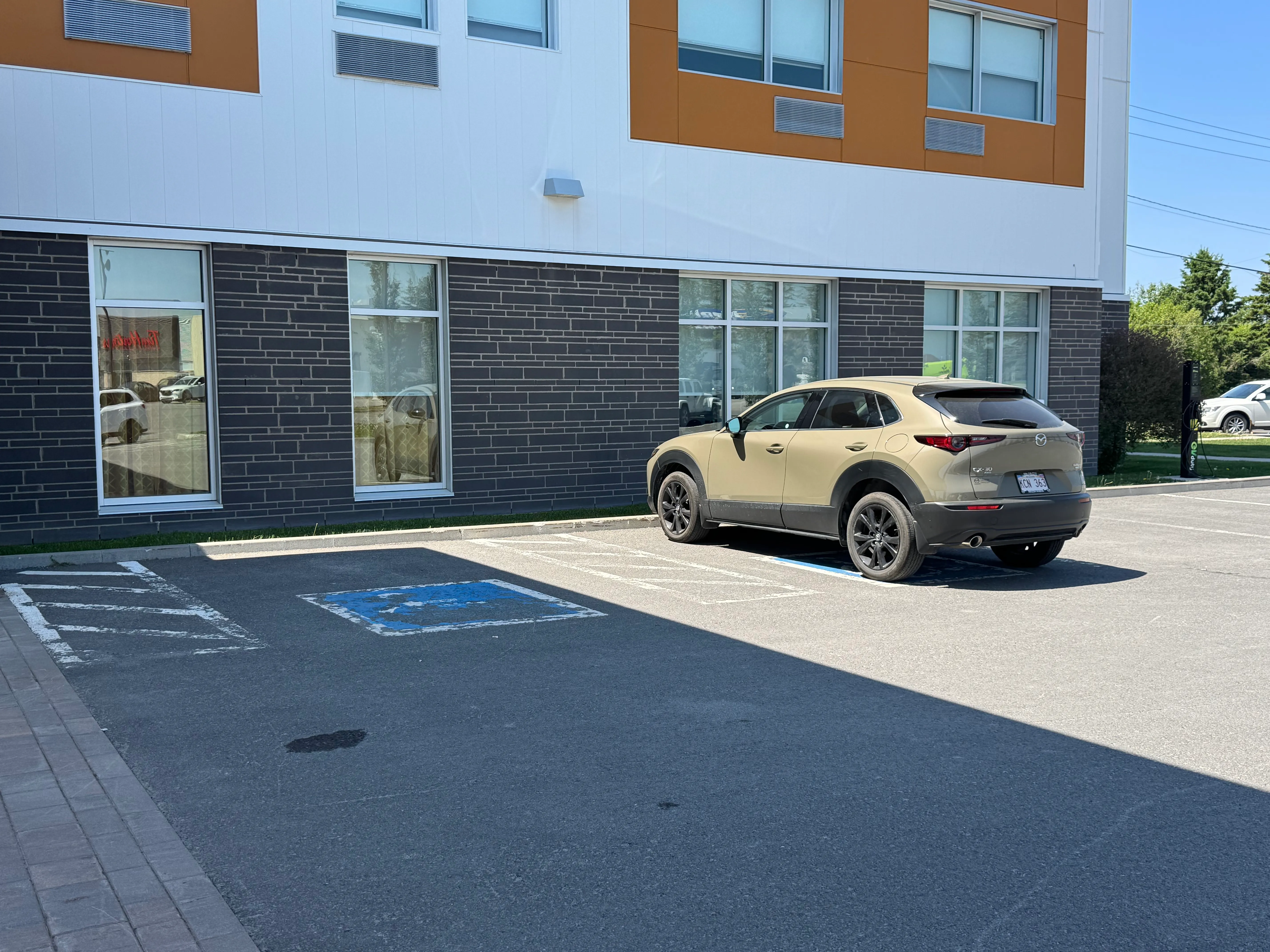 Reserved parking spaces