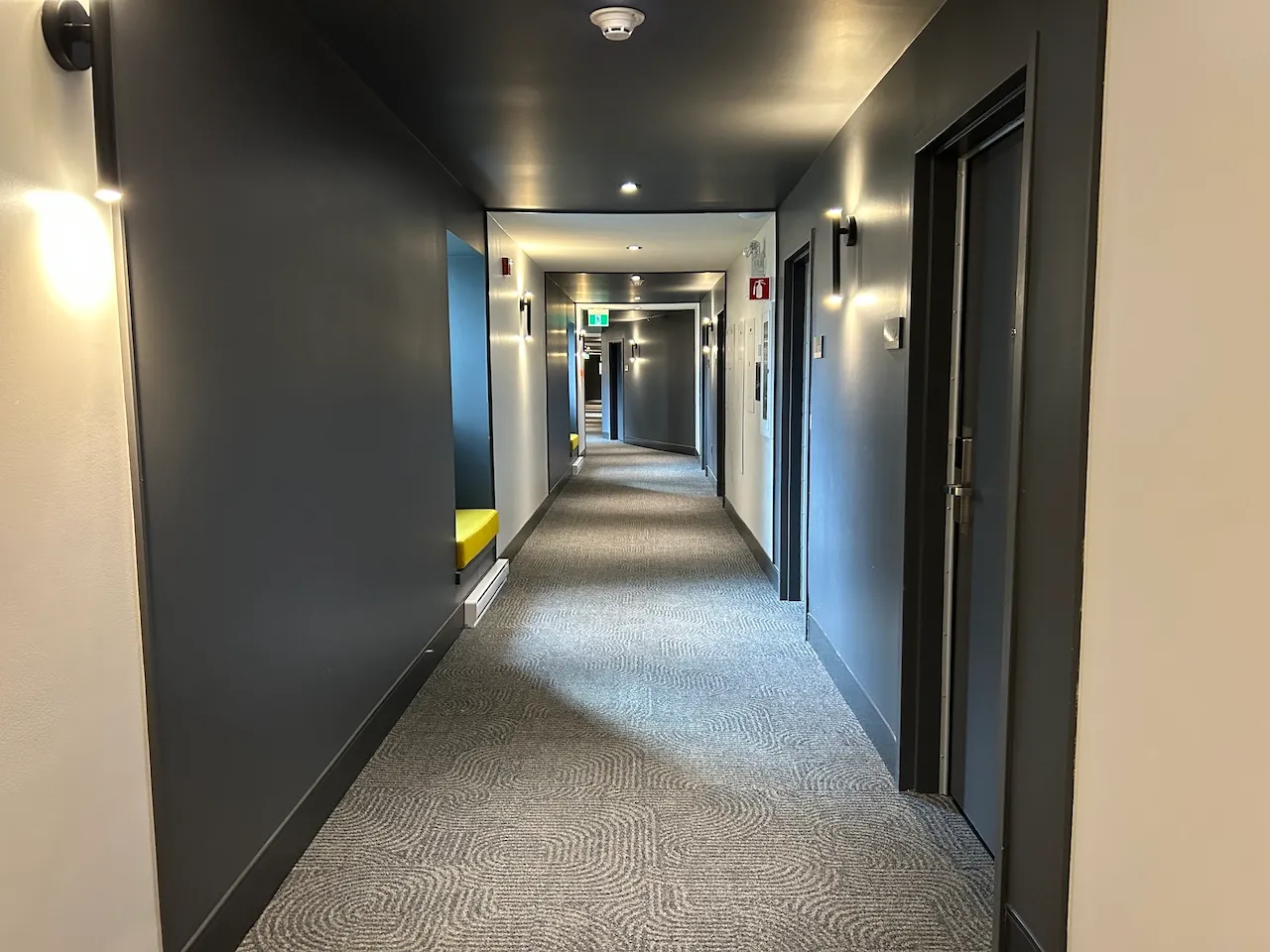 Hallway leading to the bedrooms