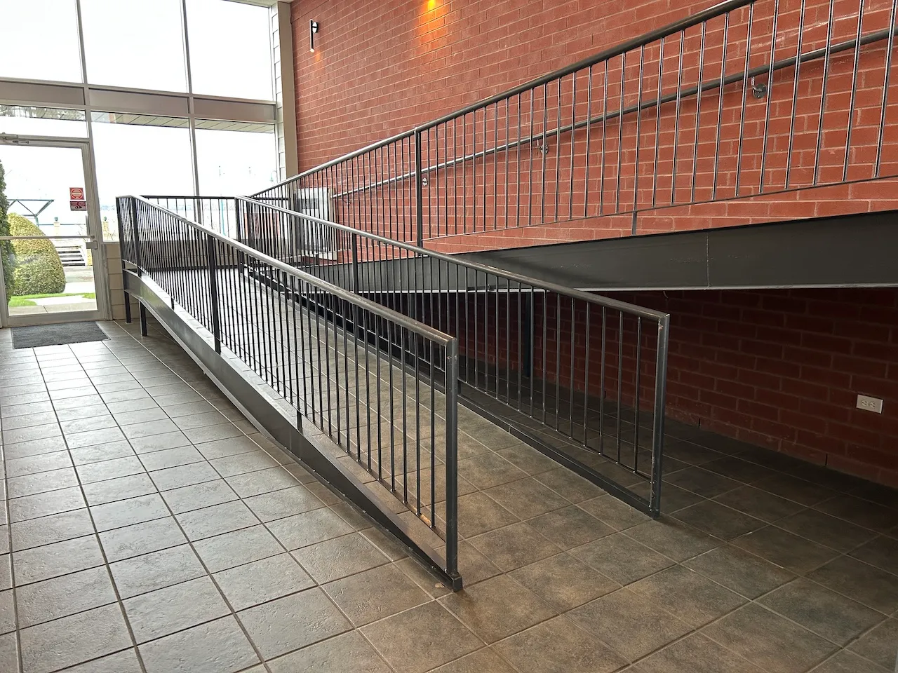 Access ramp leading to the bedrooms