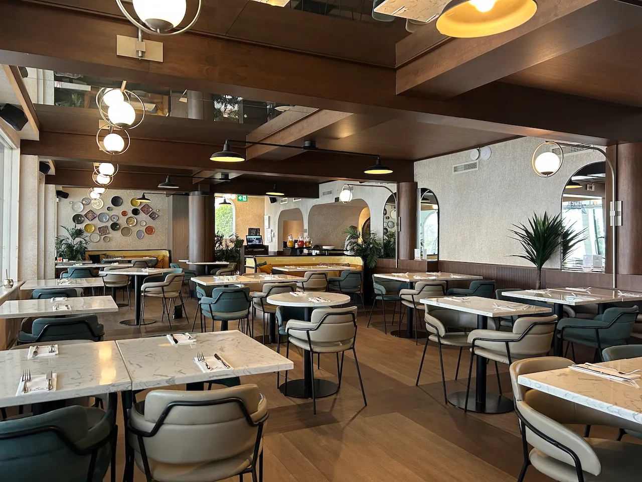 Inside the restaurant