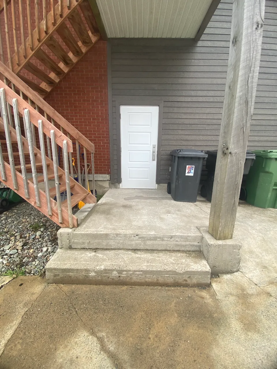 Side entrance