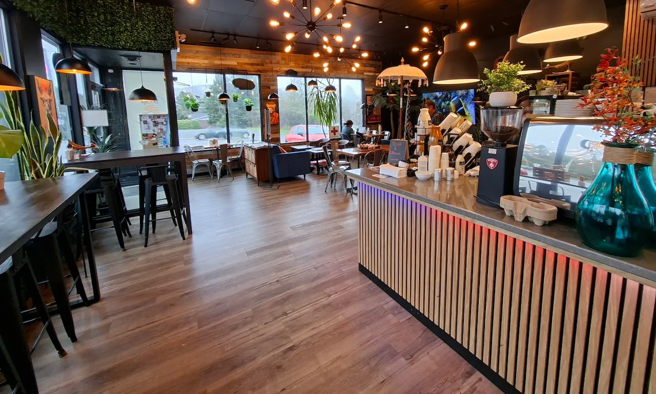 Indoor dining area