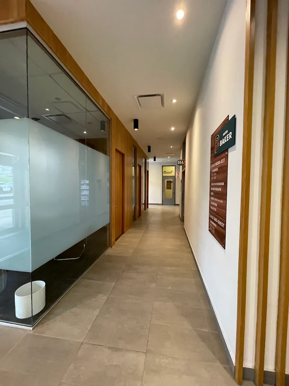 Path leading to the restrooms