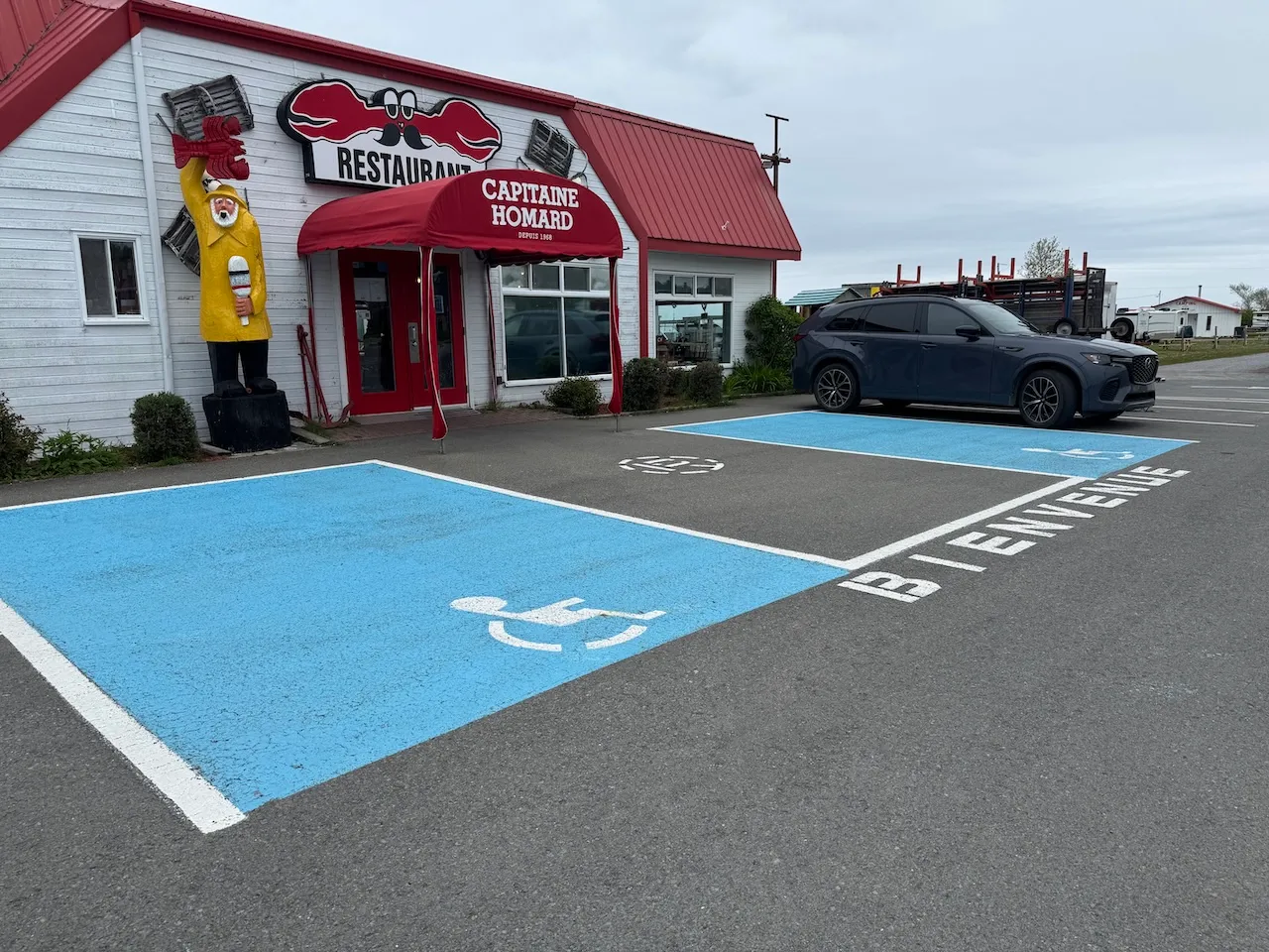 Reserved parking spaces