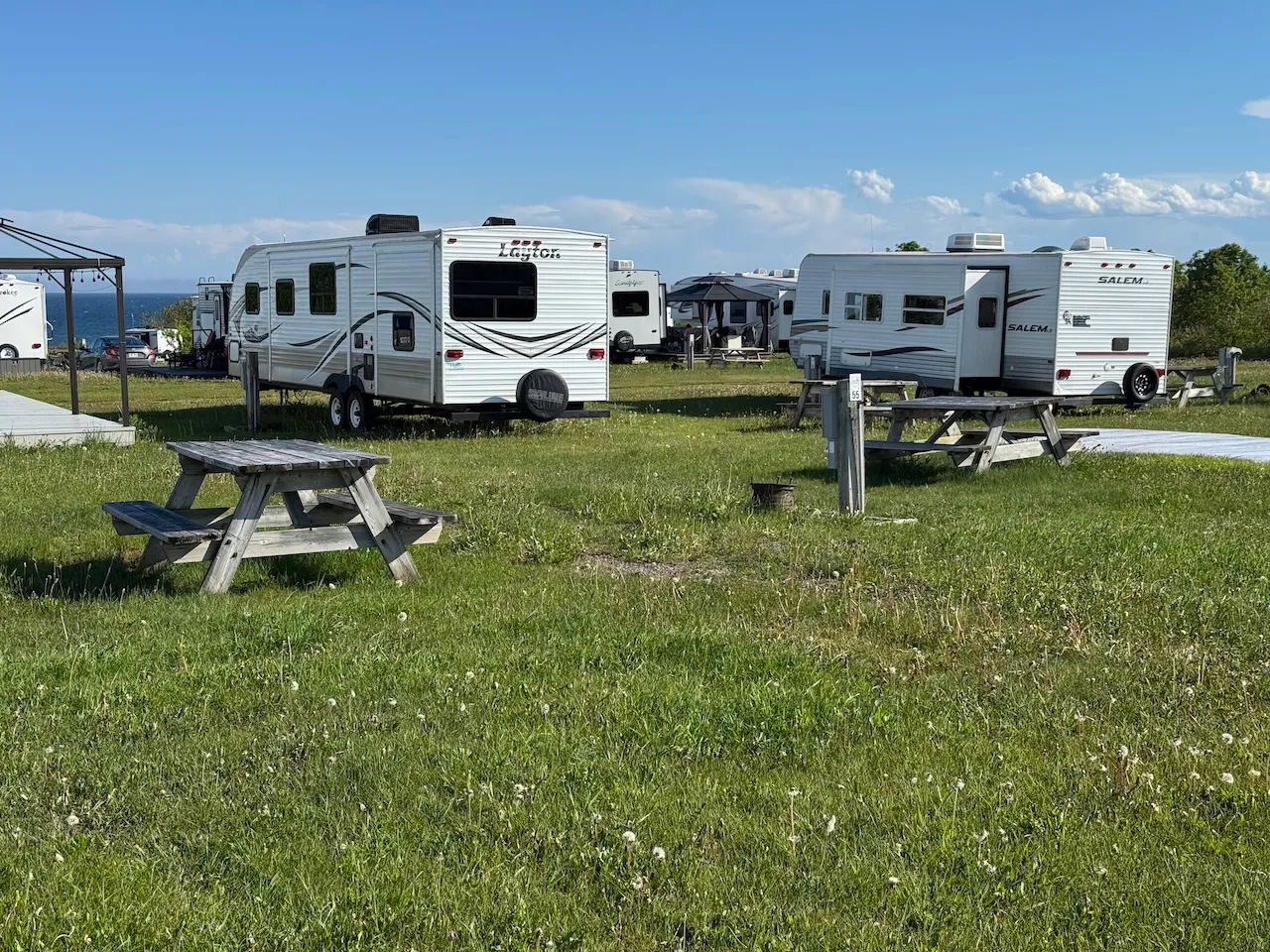 Campground for ready-to-camp sites