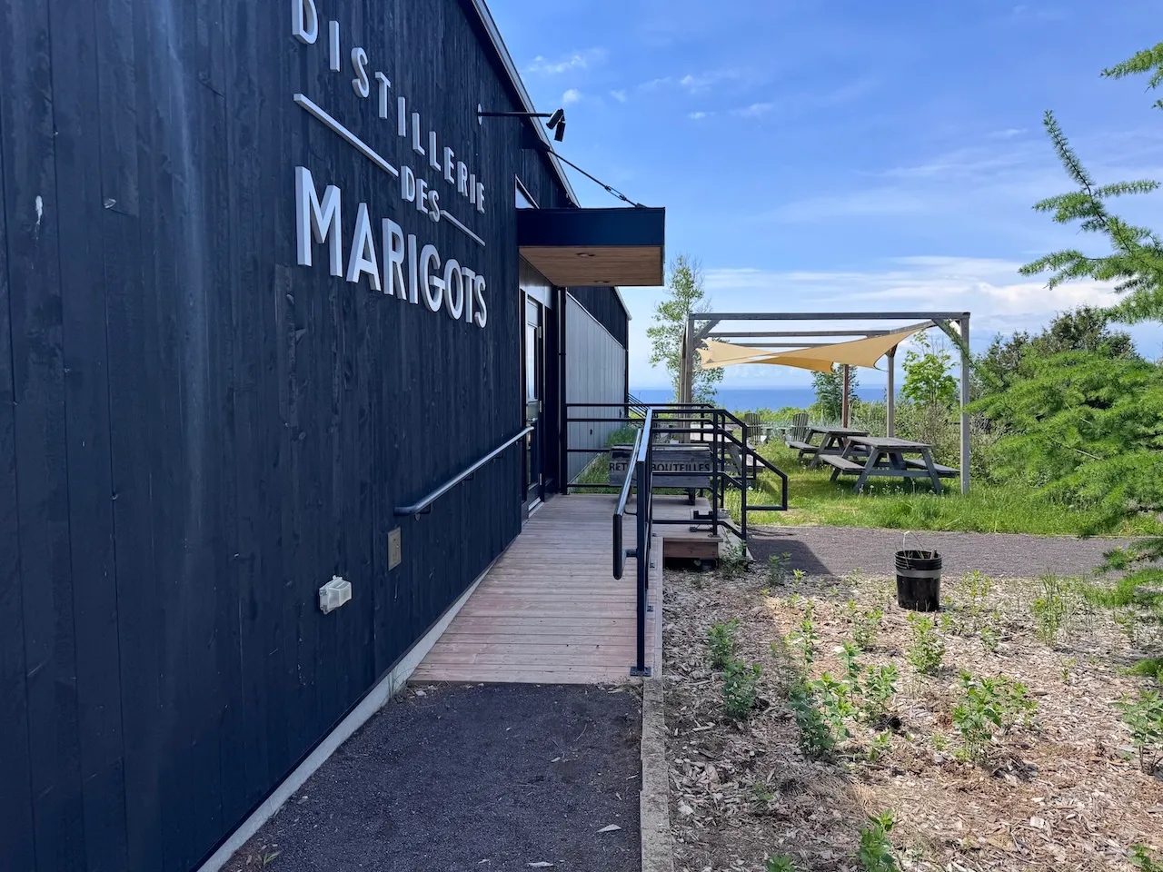 Access ramp to the main entrance