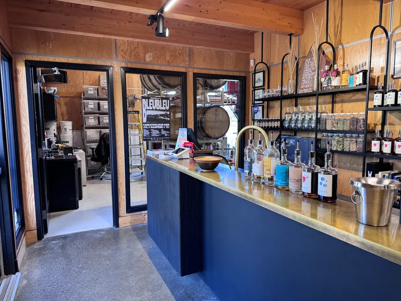 Interior and service counter