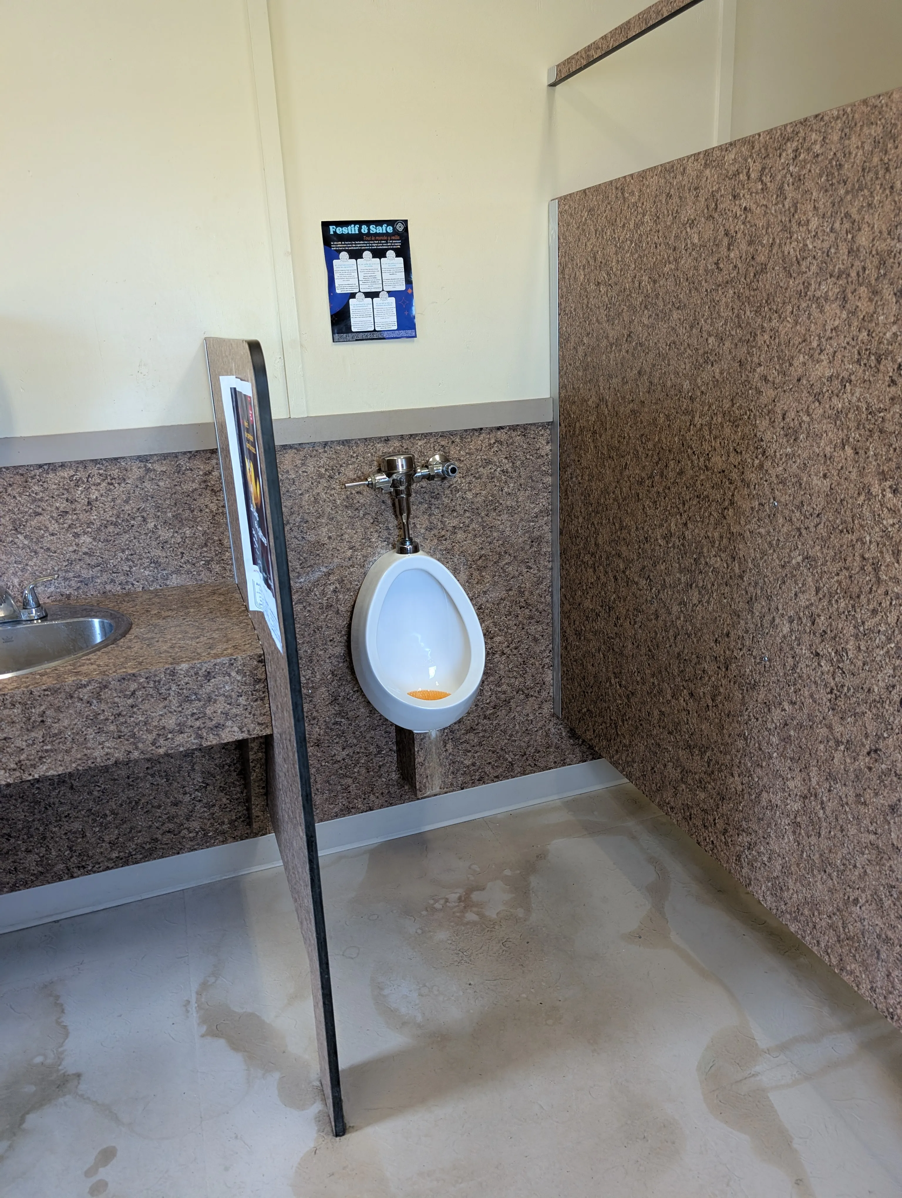 Men's restroom - urinal