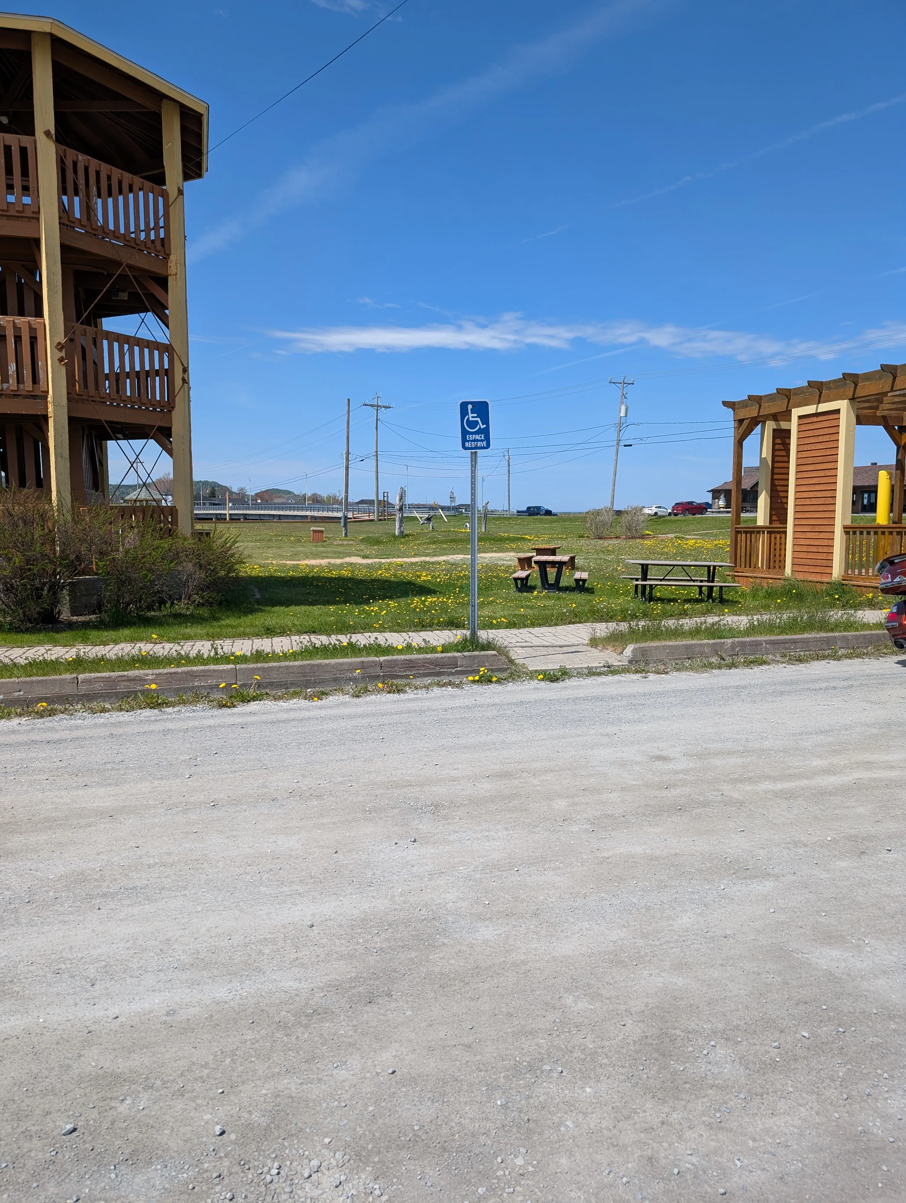 Reserved parking space