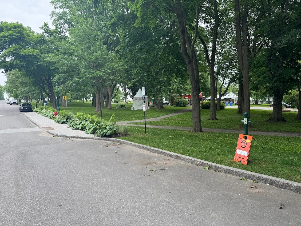 Drop off near the Family Site - Plains of Abraham