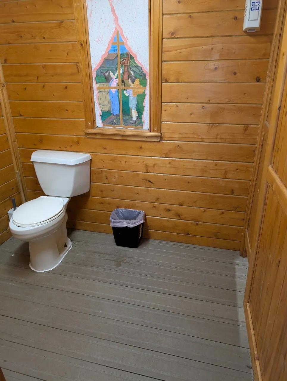 Shower stall - transfer area