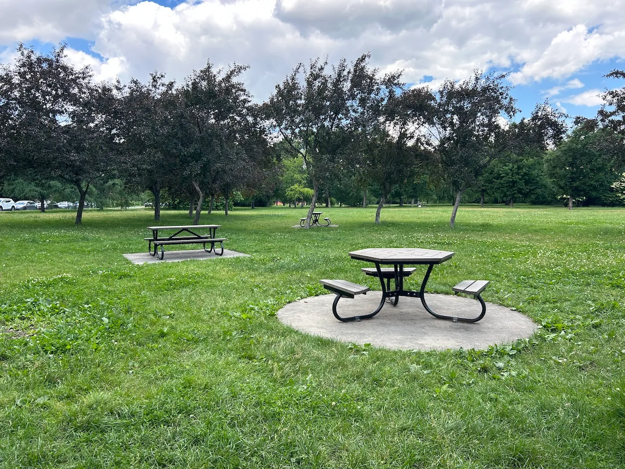 Table accessible près du chalet