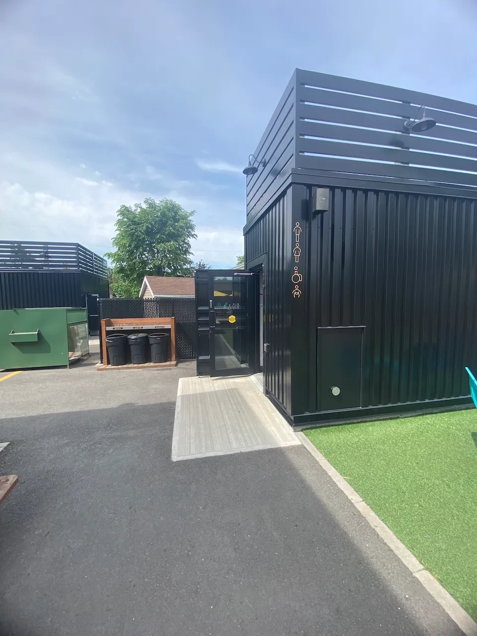 Access to the restroom facilities