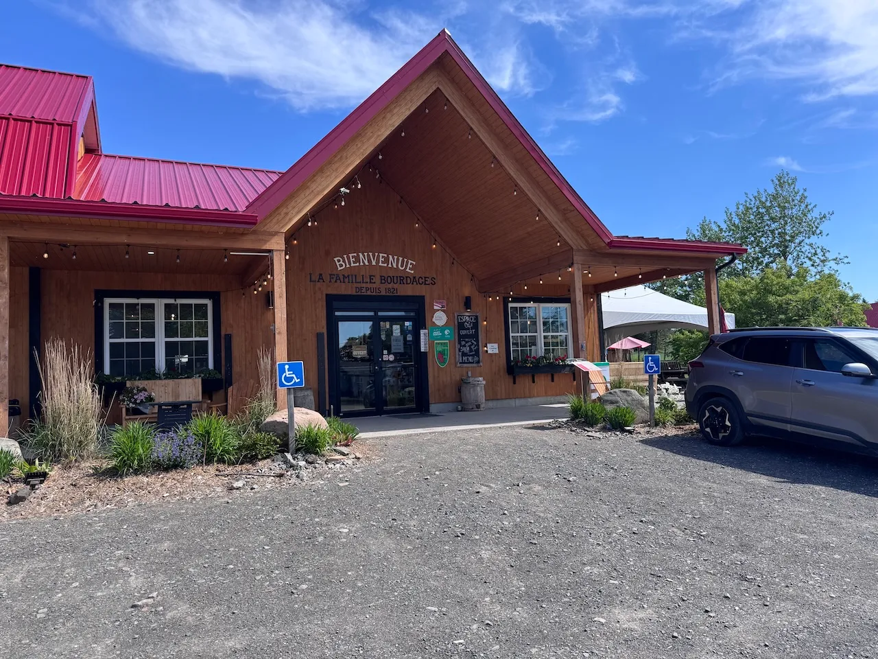 Exterior of the establishment
