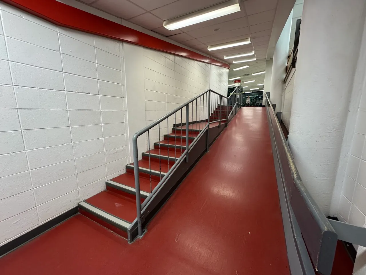 Access ramp to the performance hall