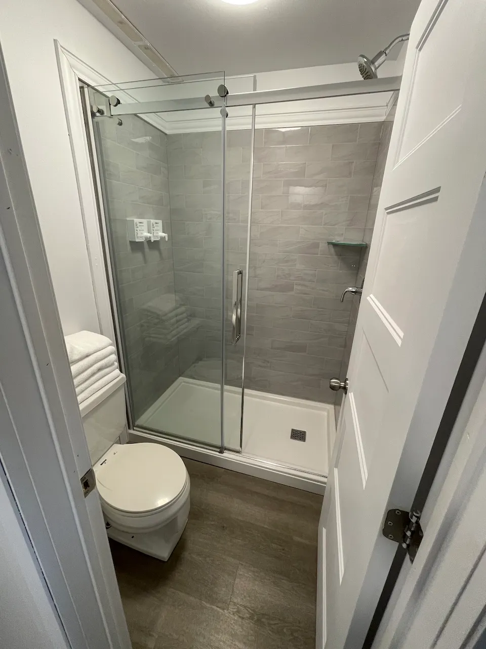 Bathroom with a shower