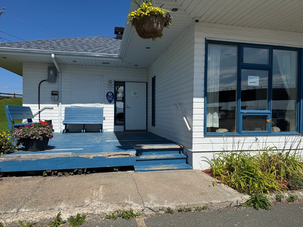Entrance with steps