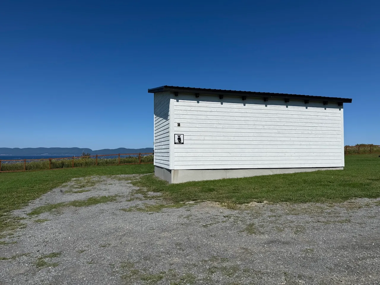 Parking space next to the cabin