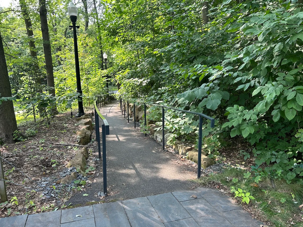 Access ramp leading to the entrance