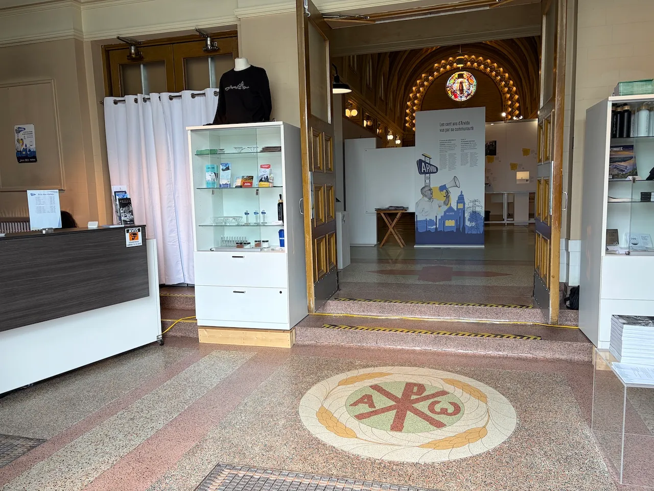 Inside the museum