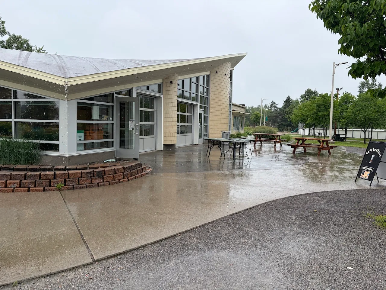 Pavillon central - Terrasse arrière