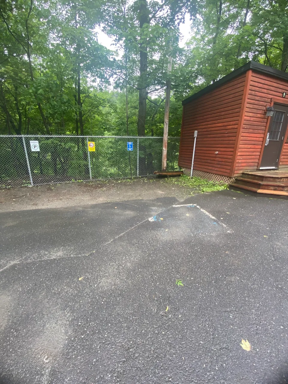 Reserved parking space