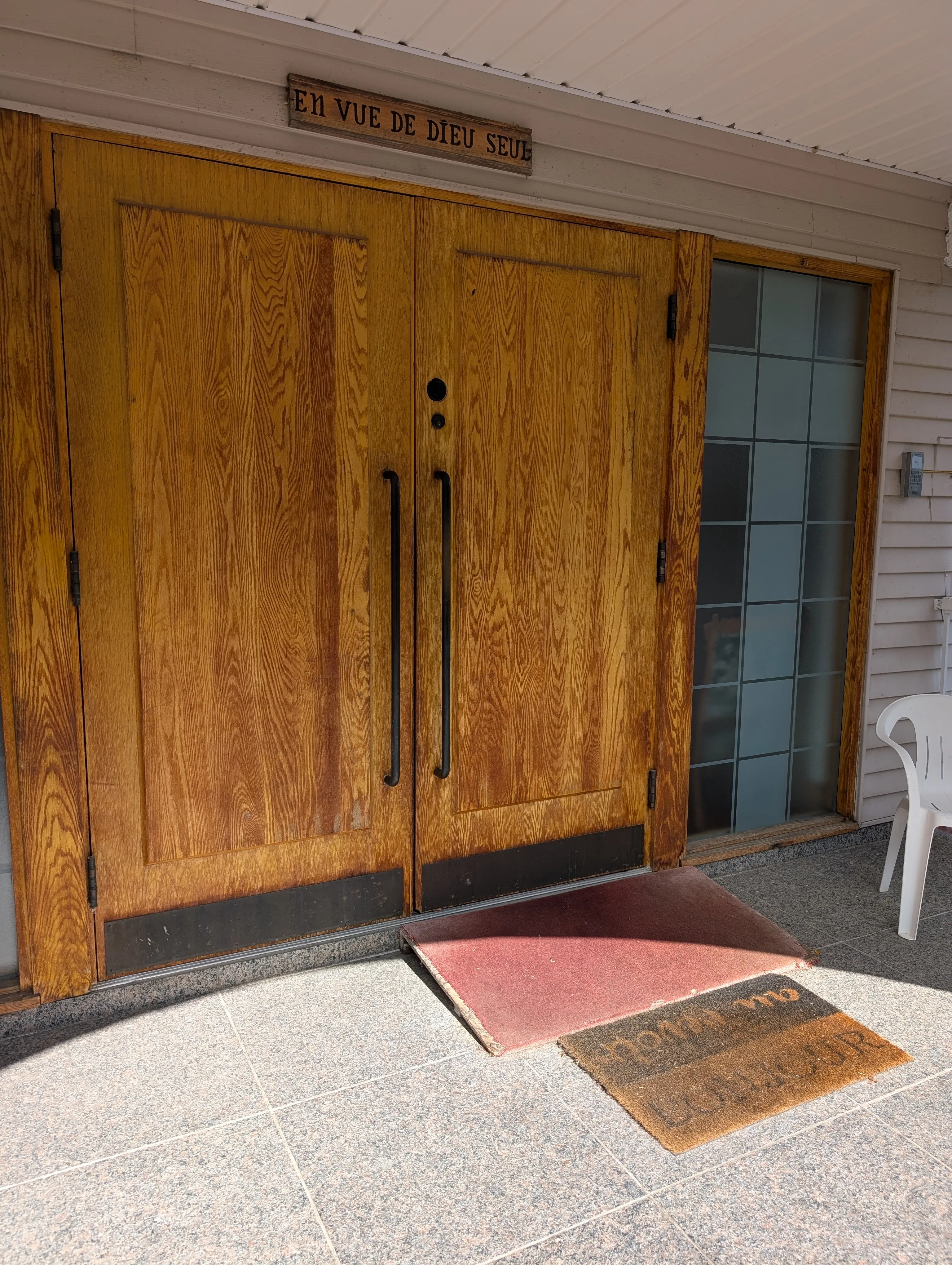 Main entrance door