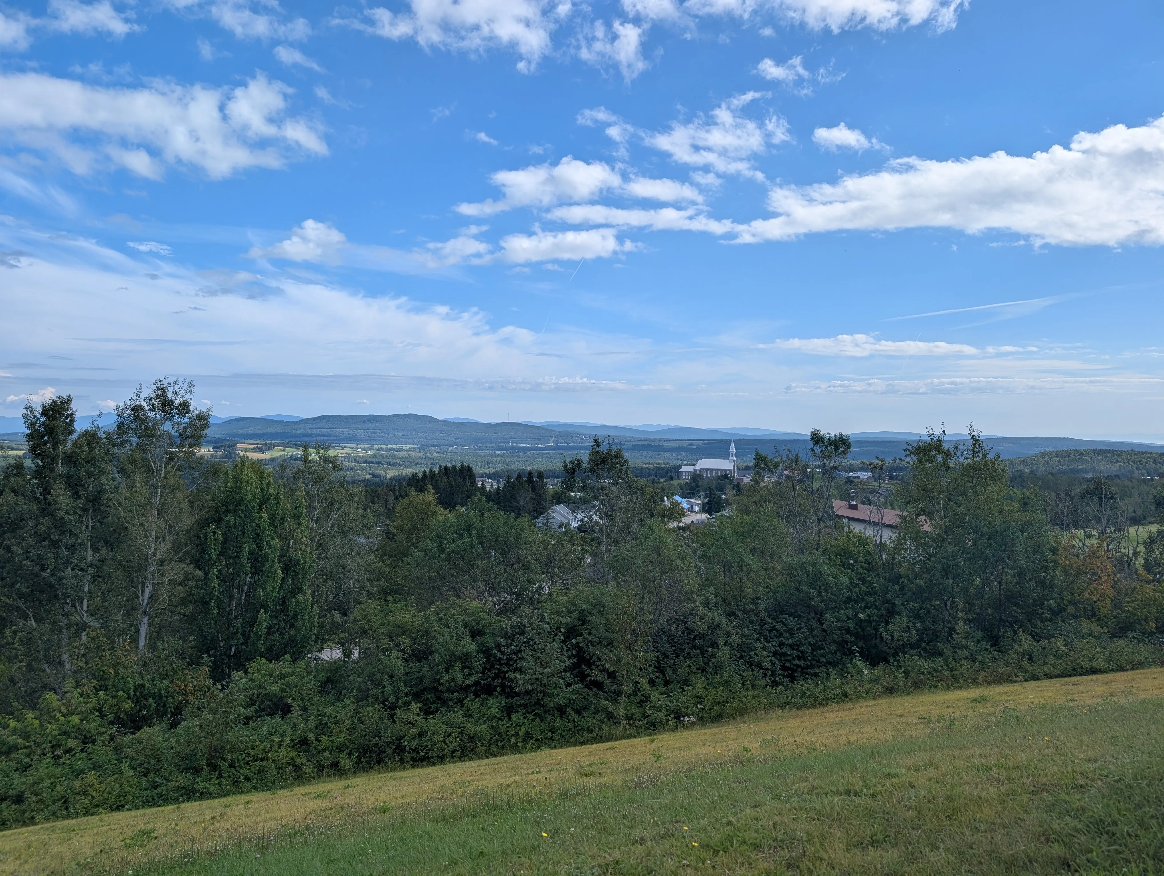 View from the cross at the rest stop