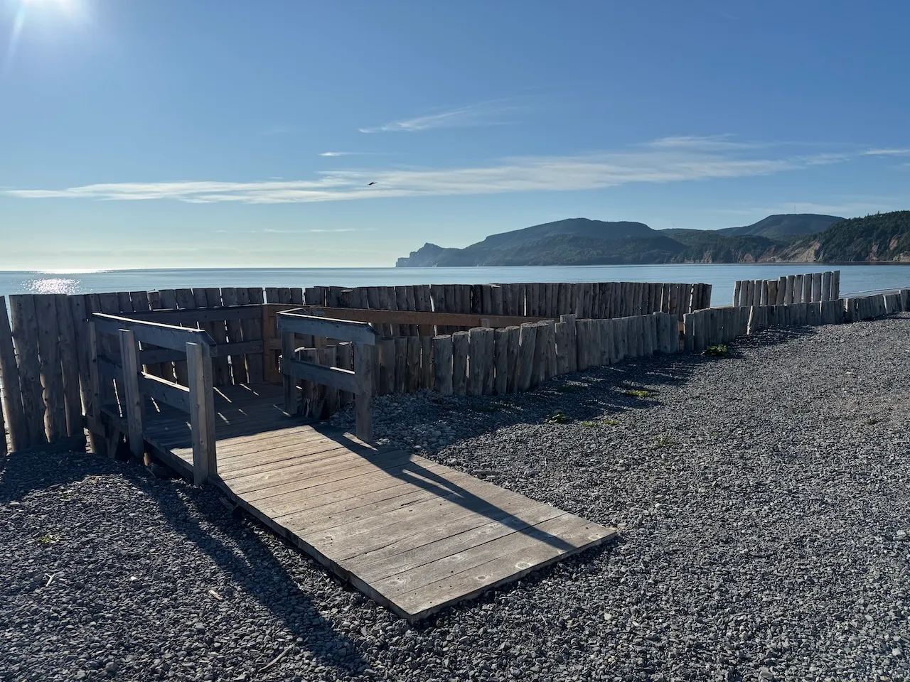 Access rampe to the beach